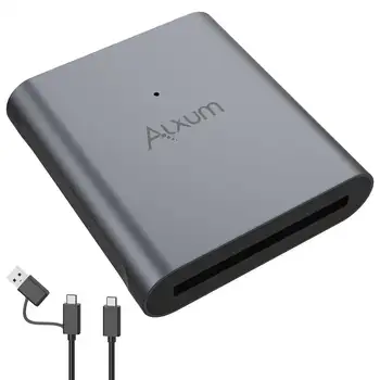 ALXUM Cfaste 2.0 Kort Læser USB-C 3.2 til SATA Adapter Cfaste Kortlæser med Type-c Ddata Kabel til MacBook Pro Bærbar Mac Air PC
