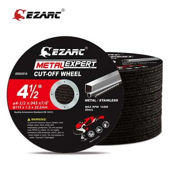 EZARC Vinkelsliber Disc 25pc, Metal Skære Hjul 75mm x9.5 mm / 115 mm x22.2mm Stripping Disk for Metal, Satinless Stål Opskæring