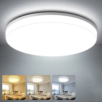 Moderne Led-loftslampe Rund loftlampe 220V 110V 48W 24W-Panel, LED-Lys til stuen Soveværelse Belysning i Hjemmet Indretning