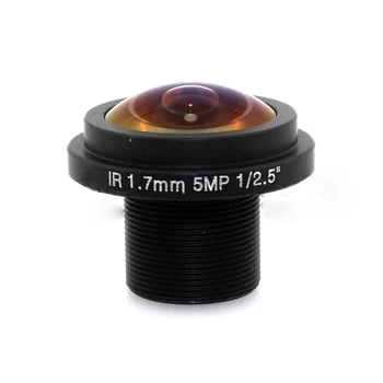 1,7 mm Fiskeøje Linse 5Megapixel For HD CCTV IP-Kamera M12 Mount 1/2.5
