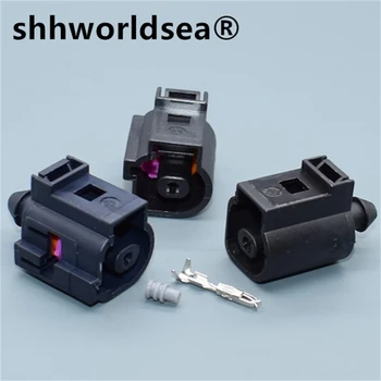 shhworldsea 1 sæt 1,5 mm 1p til Audi VW Jetta Golf Passat olietryk Sensor Stikket Horn Stik 1J0 973 701 1J0973701