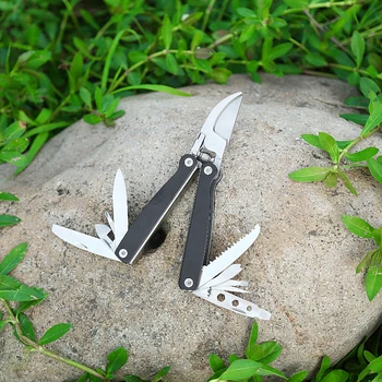 Muliti Af Folde Pocket Camping EDC Overlevelse Knive Skruetrækker oplukker Rustfrit Stål have værktøj