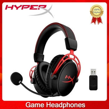 HyperX Cloud Alpha Wireless Gaming Headset 300-timers batterilevetid DTS Headphone Audio-Dobbelt Kammer-Drivere støjreducerende Mikrofon