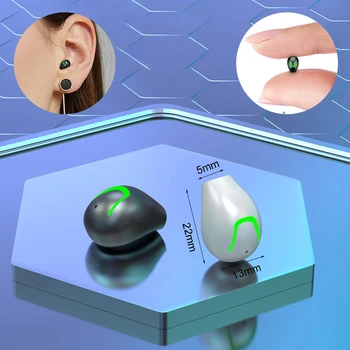 Mini Usynlige Hovedtelefoner TWS Trådløse Bluetooth-Hovedtelefoner 5.3 i-øret Øretelefoner ENC støjreduktion HiFi Headset til Xiaomi iPhone