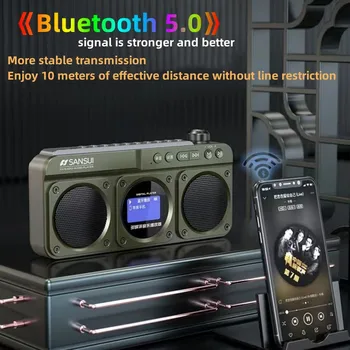 Parlantes Bluetooth-F28 Vintage Trådløs Højttaler Transportabel Stereo Subwoofer Mini Ældre Plug-in Walkman Ur Vækkeur Musik