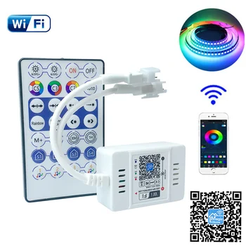 WiFi Pixel LED Controller Dobbelt Udgang WiFi SPI-Controller Til WS2811 WS2812 Pixel LED-Light Magic Hjem Pro APP, 5-24V