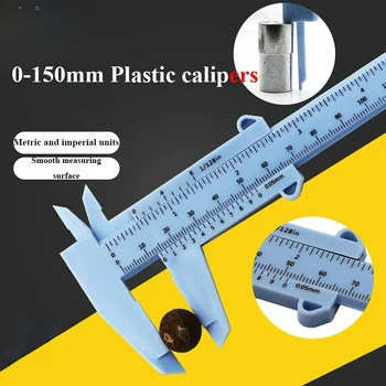 0-150 mm ABS Plast Vernier Caliper Måling af Indre Og Ydre Diameter Af Måling af Kaliber Smykker Måling Hersker Toggegarn