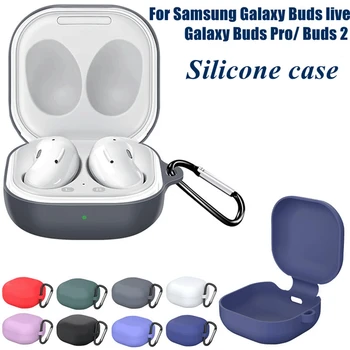 Silikone taske Til Samsung Galaxy Knopper Pro/Knopper Live /Buds2 Blød Beskyttende Headset Cover til galaxy knopper 2 pro Shell Stødsikkert