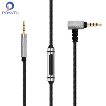 POYATU 2,5 mm til 3,5 mm Stereo Audio Kabel Til AKG Y500 Y55 Y50 Y40 Y50BT Y45BT K840KL Hovedtelefon Kabel Udskiftning af Ledninger Med Mic