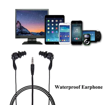 3,5 mm Sport In-ear Svømning Vandtæt Hovedtelefon Hovedtelefon Til iPhone, MP3